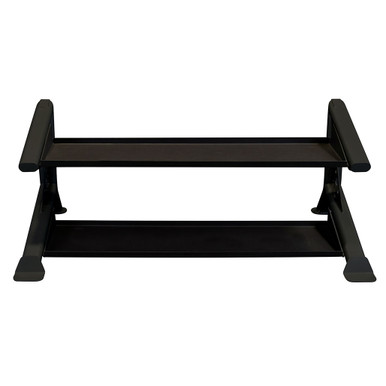 Body Solid 2 Tier Horizontal Kettlebell Rack (Black)