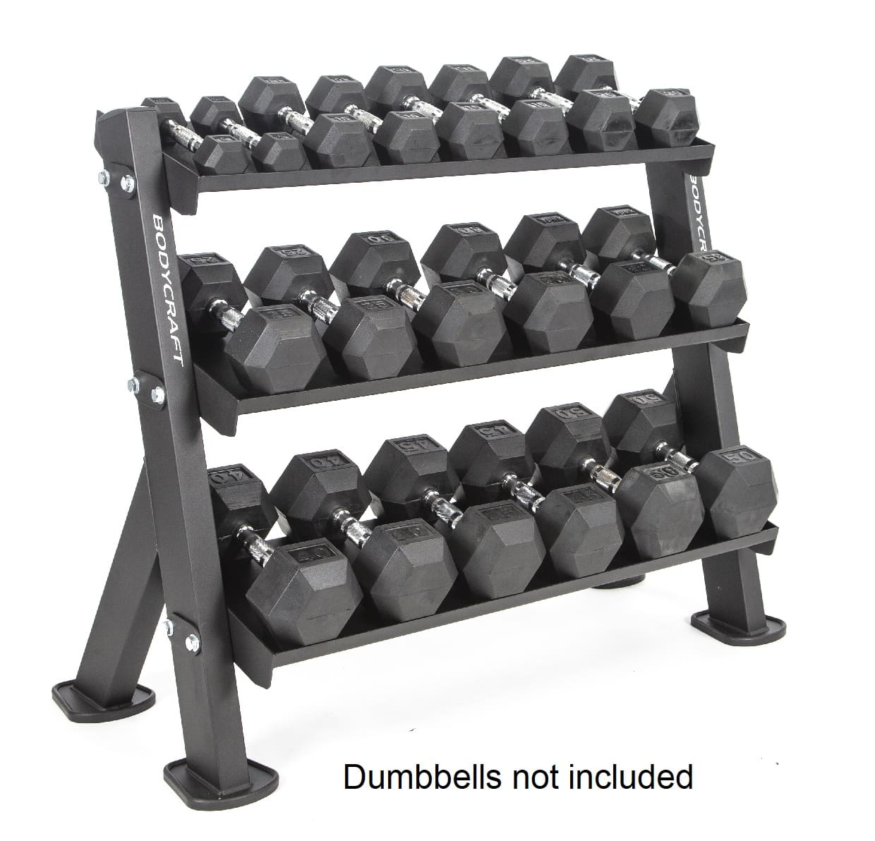 BodyCraft 46" Commercial 3-Tier Dumbbell / Accessory Rack