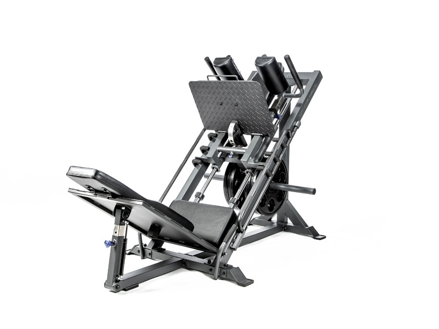 BodyCraft F760 Hack Squat / Leg Press, Linear Bearing, w/ Calf Block & Donkey Pad