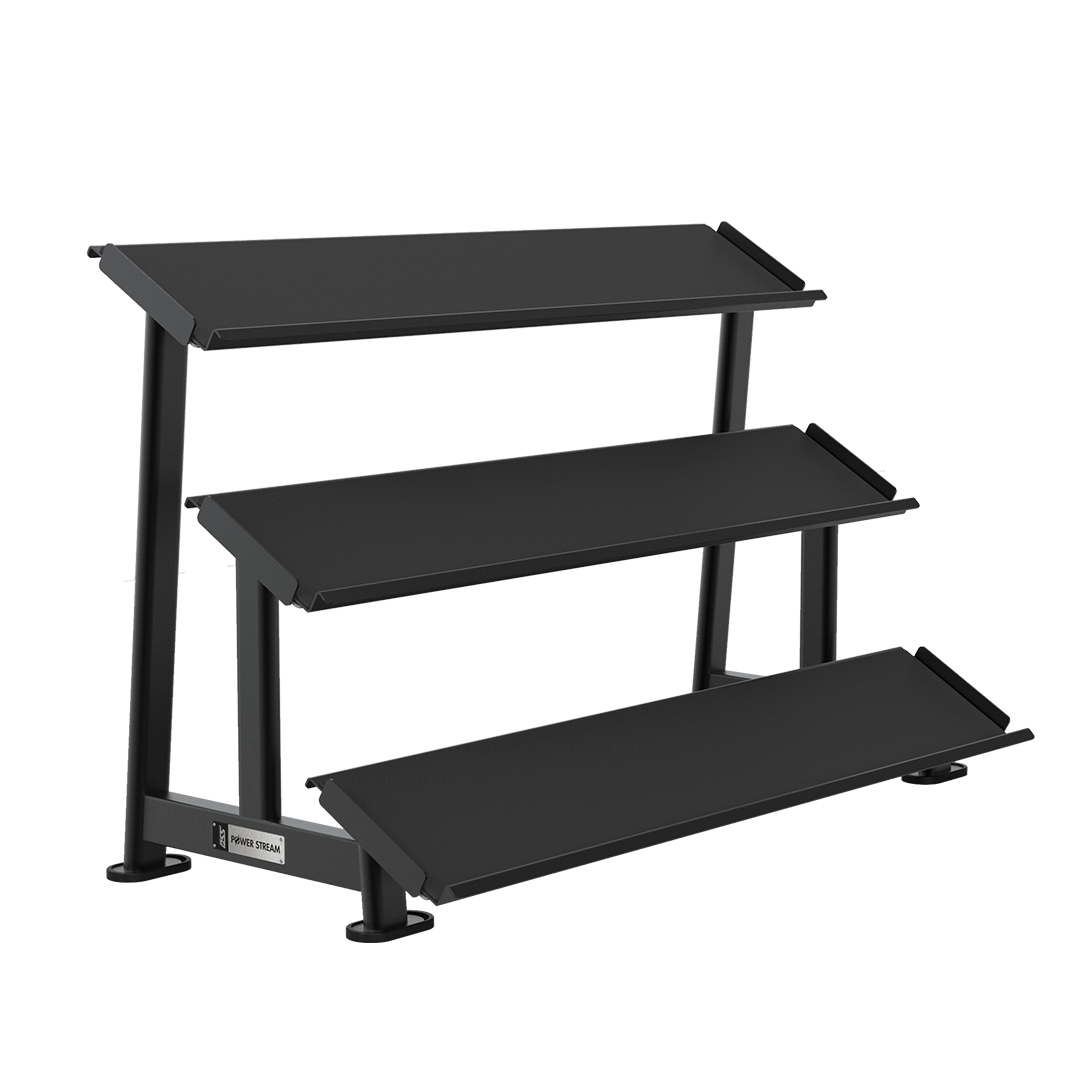 Power Stream 3-Tier Flat Dumbell Rack