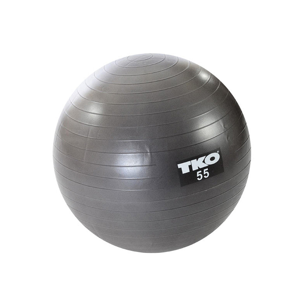 TKO TKO 55 cm. Fitness Ball, Gray, Chart & Pump