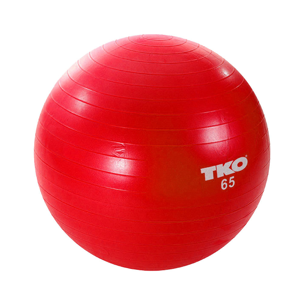 TKO TKO 65 cm. Fitness Ball, Red, Chart & Pump