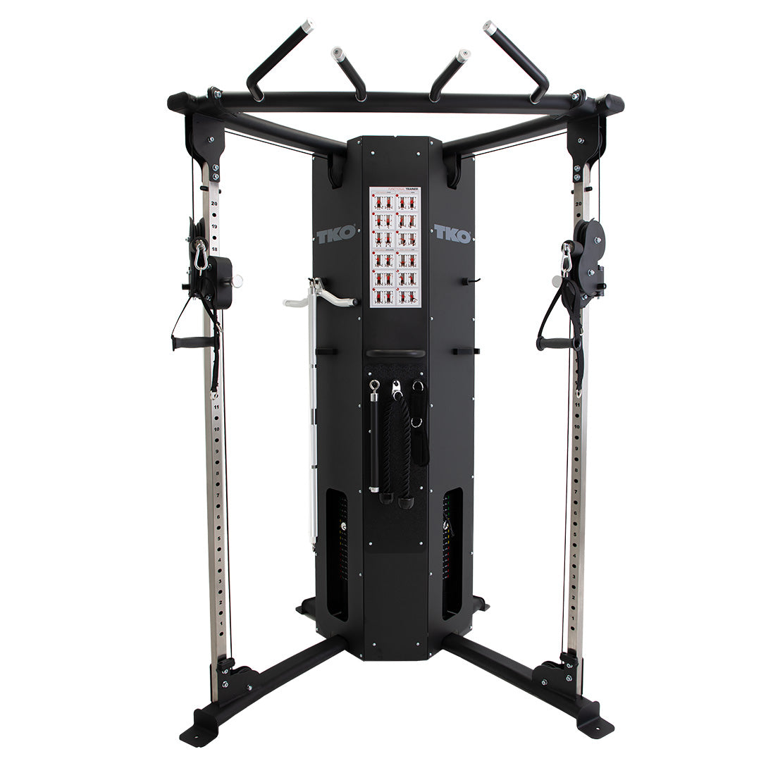 TKO Functional Trainer,BLACK  with 160lb stacks