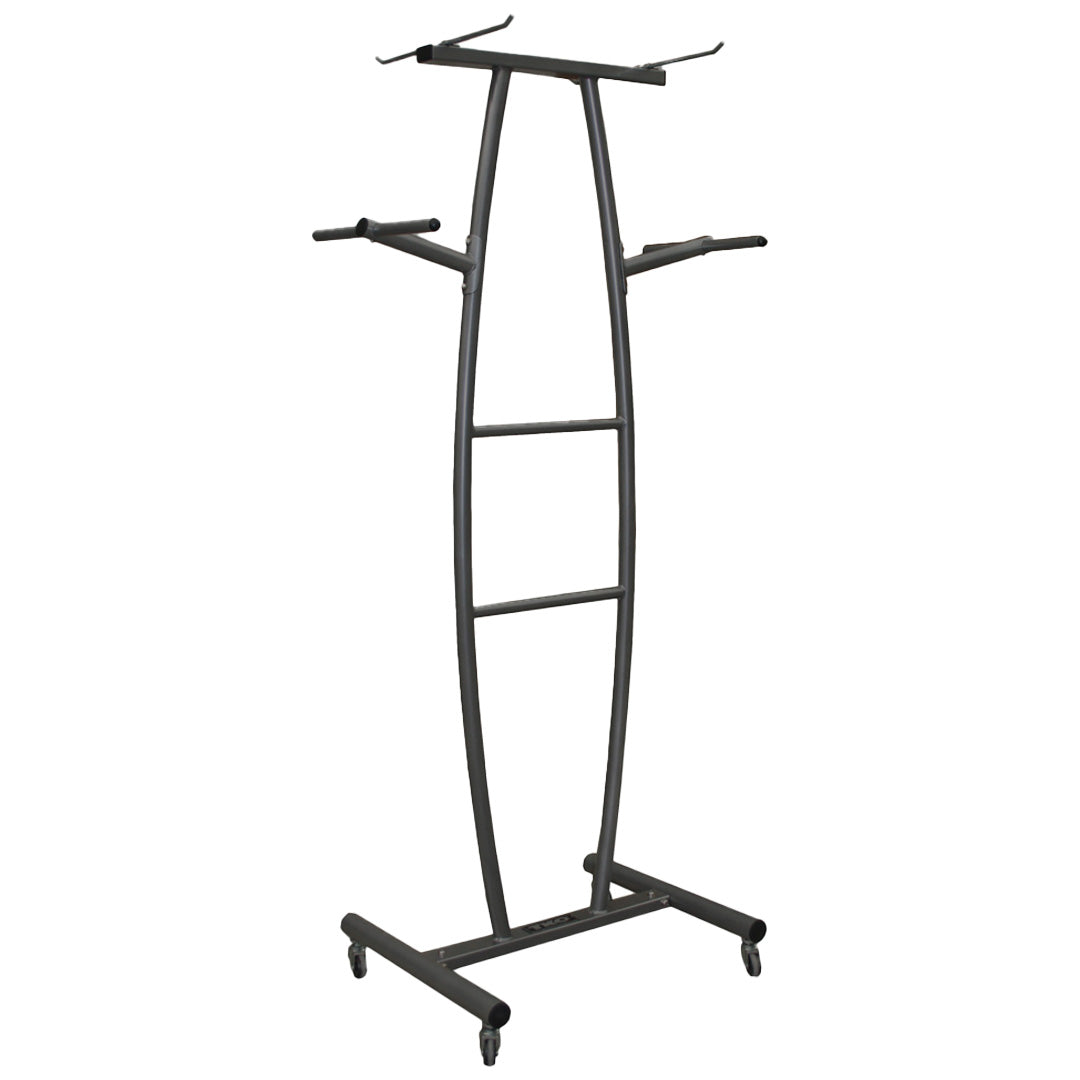 TKO Mat/Accessory Rack, BLACK