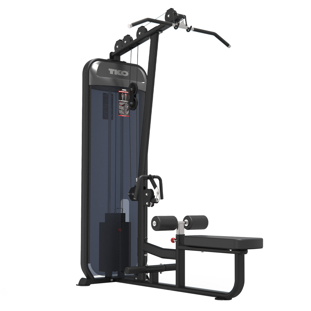 TKO Lat Pulldown/Seated Row, BLACK