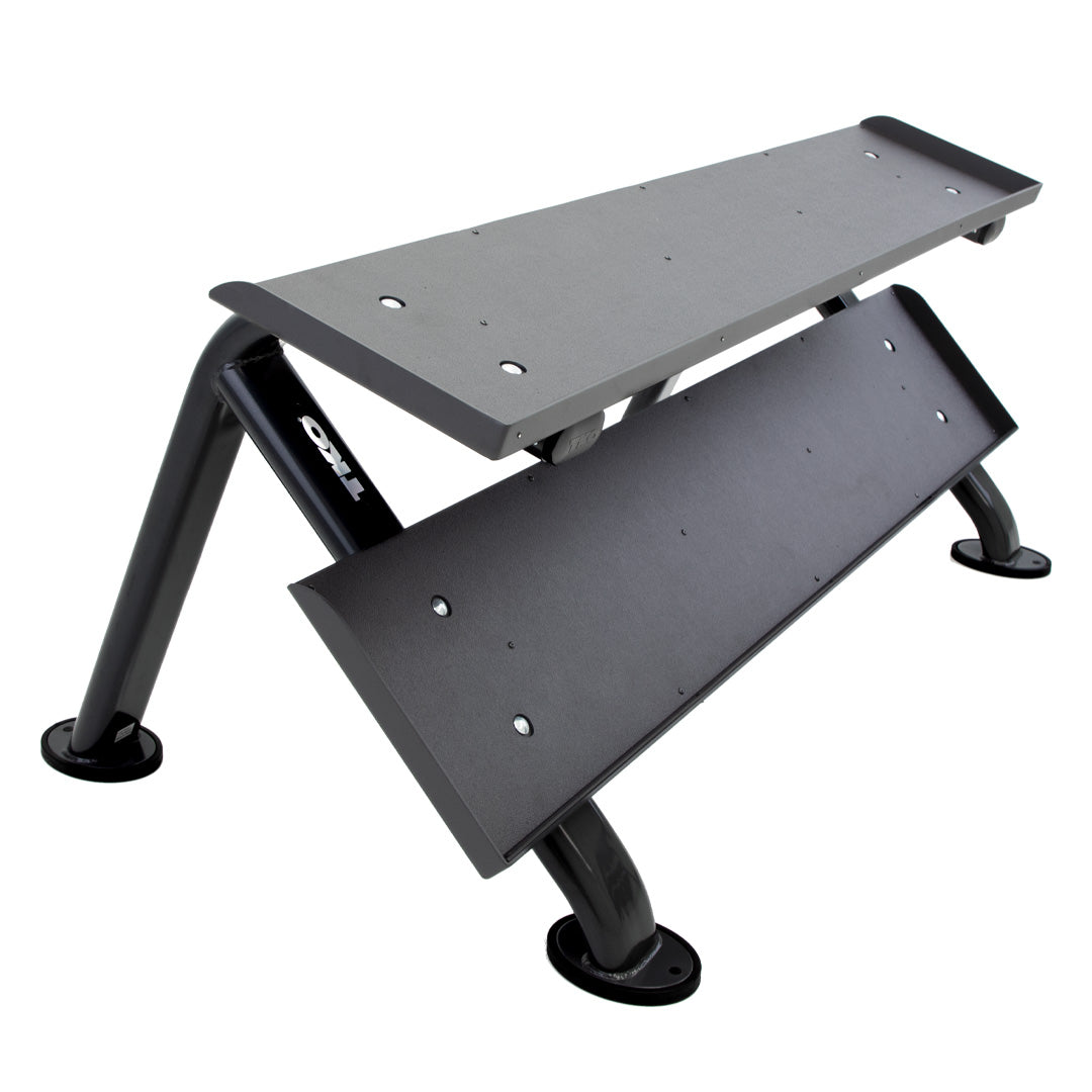 TKO 2-Tier Horizontal Dumbbell Rack