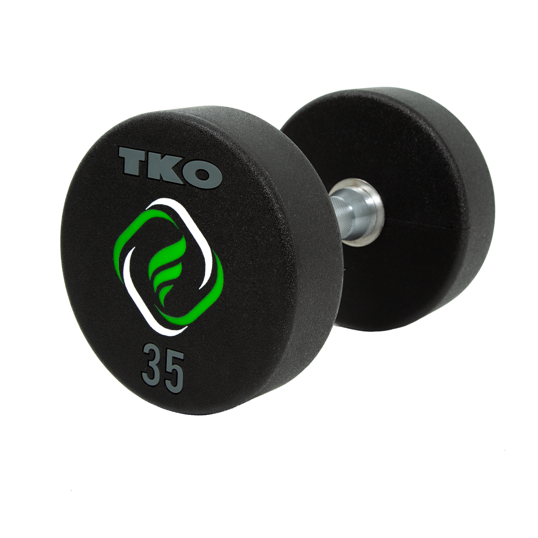 TKO 105-120 lb Custom Urethane Dumbbell Set