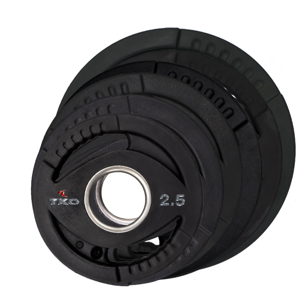 TKO Olympic 25lb. Urethane Dual Grip Plate