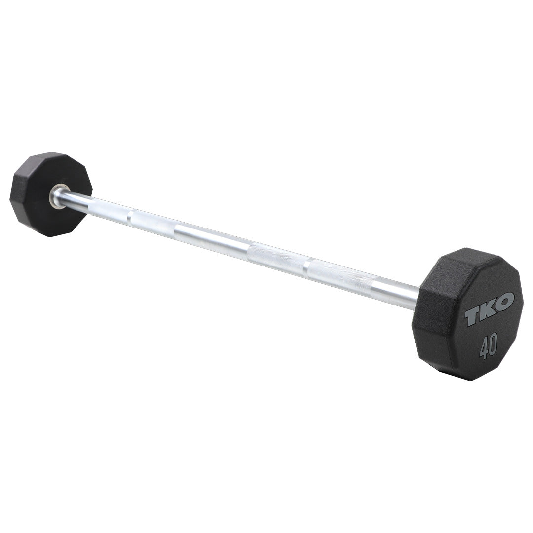 TKO 20-110 lb. Ten-Sided Straight Bar Set, Urethane