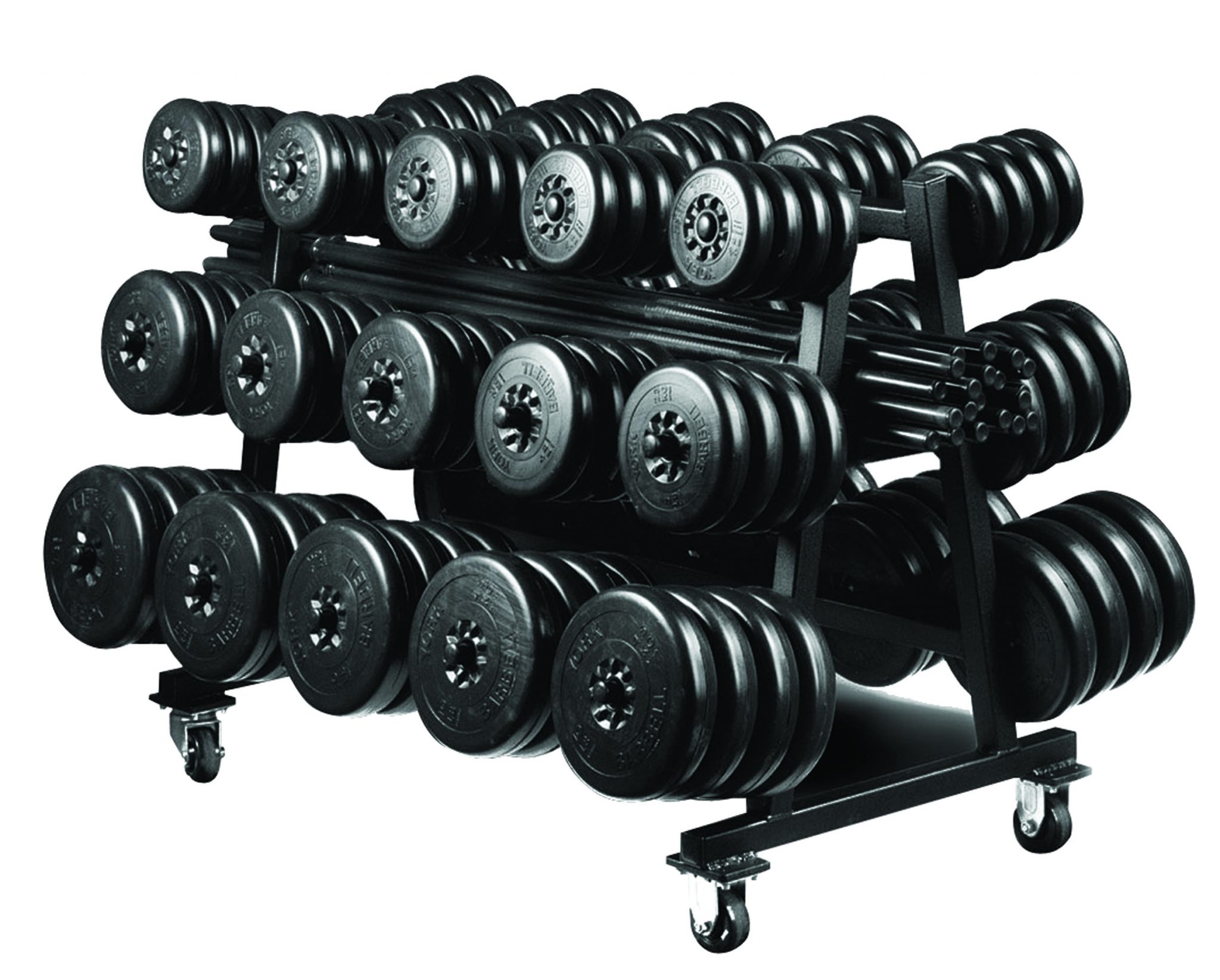 York Barbell Aerobic Weight Set Club Pack (INCLUDES RACK - 69034)