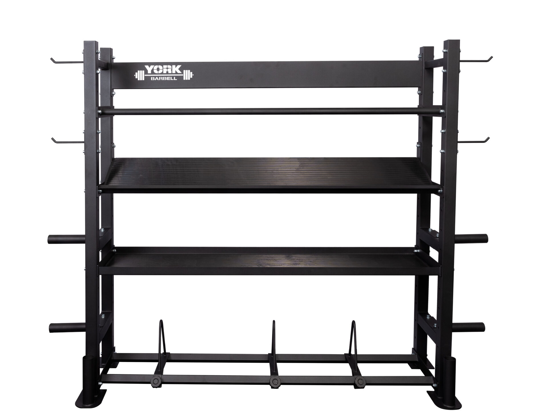 York Barbell York Black Multi-Storage Rack