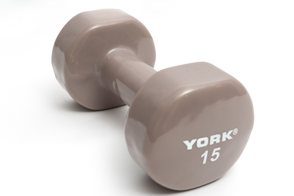 York Barbell 6 lb Vinyl Fitbell - Orange