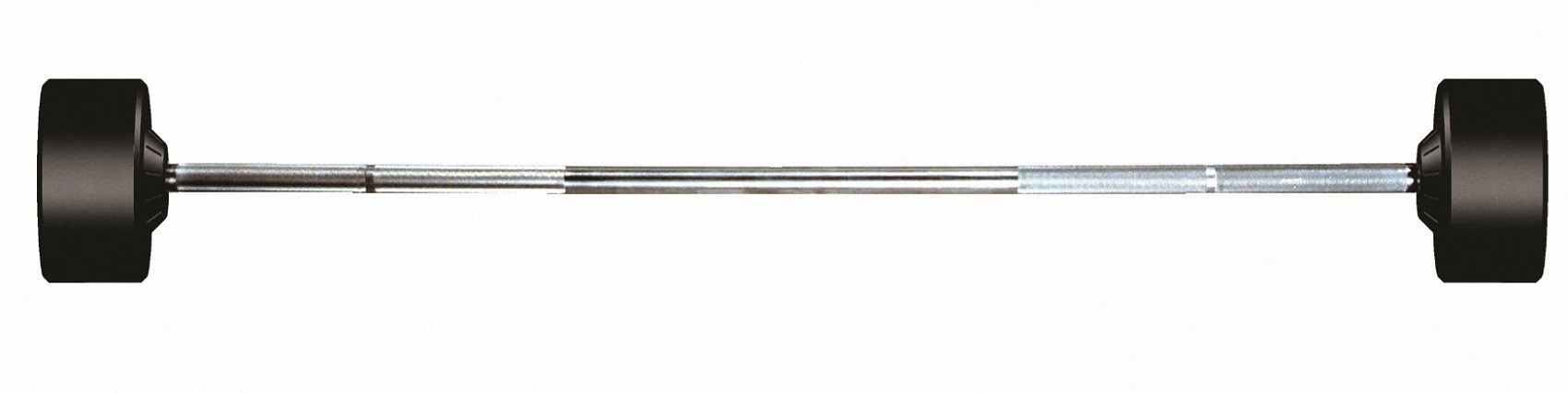 York Barbell 50 lb YORK Rubber Fixed Pro Straight Barbell