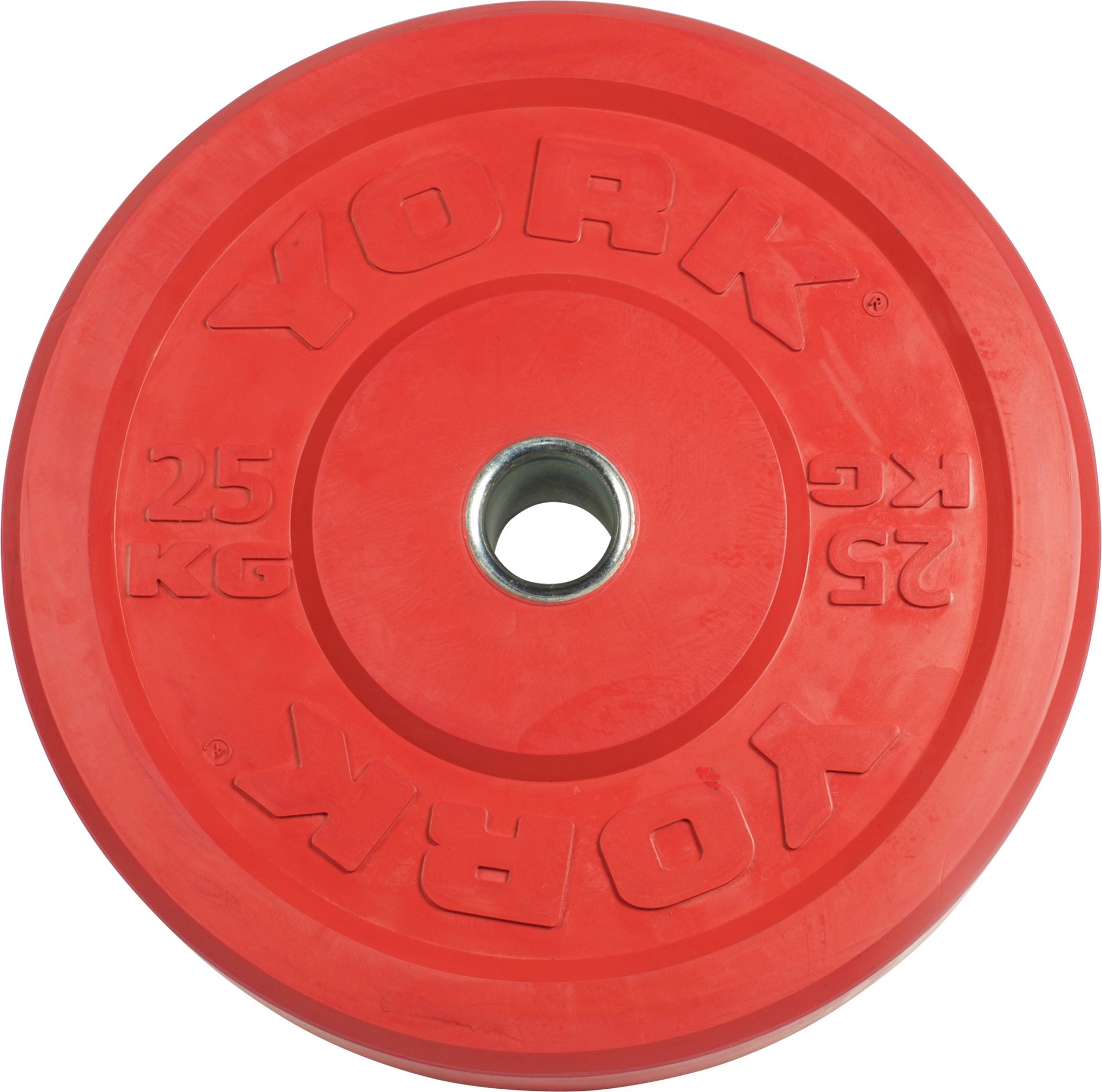 York Barbell YORK USA 10 KG Green Rubber Training Bumper Plate