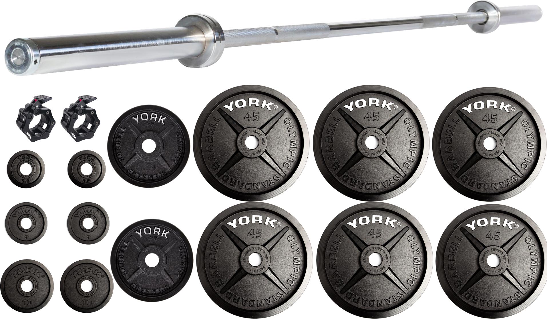York Barbell 25 lb YORK 2" "Legacy" Cast Iron Precision Milled Olympic Plate