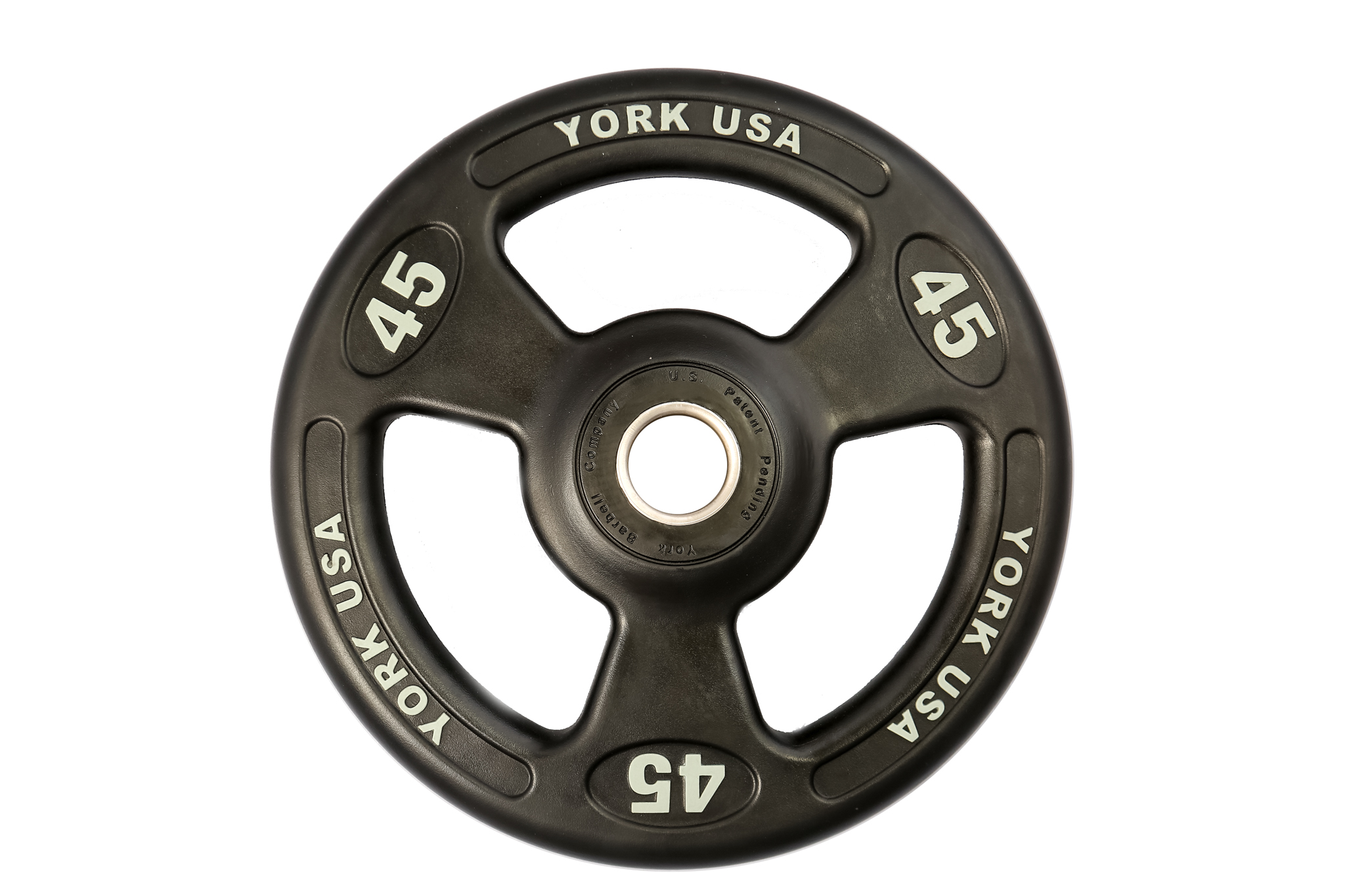 York Barbell 25 lb YORK "ISO-Grip" Urethane Plate - Black