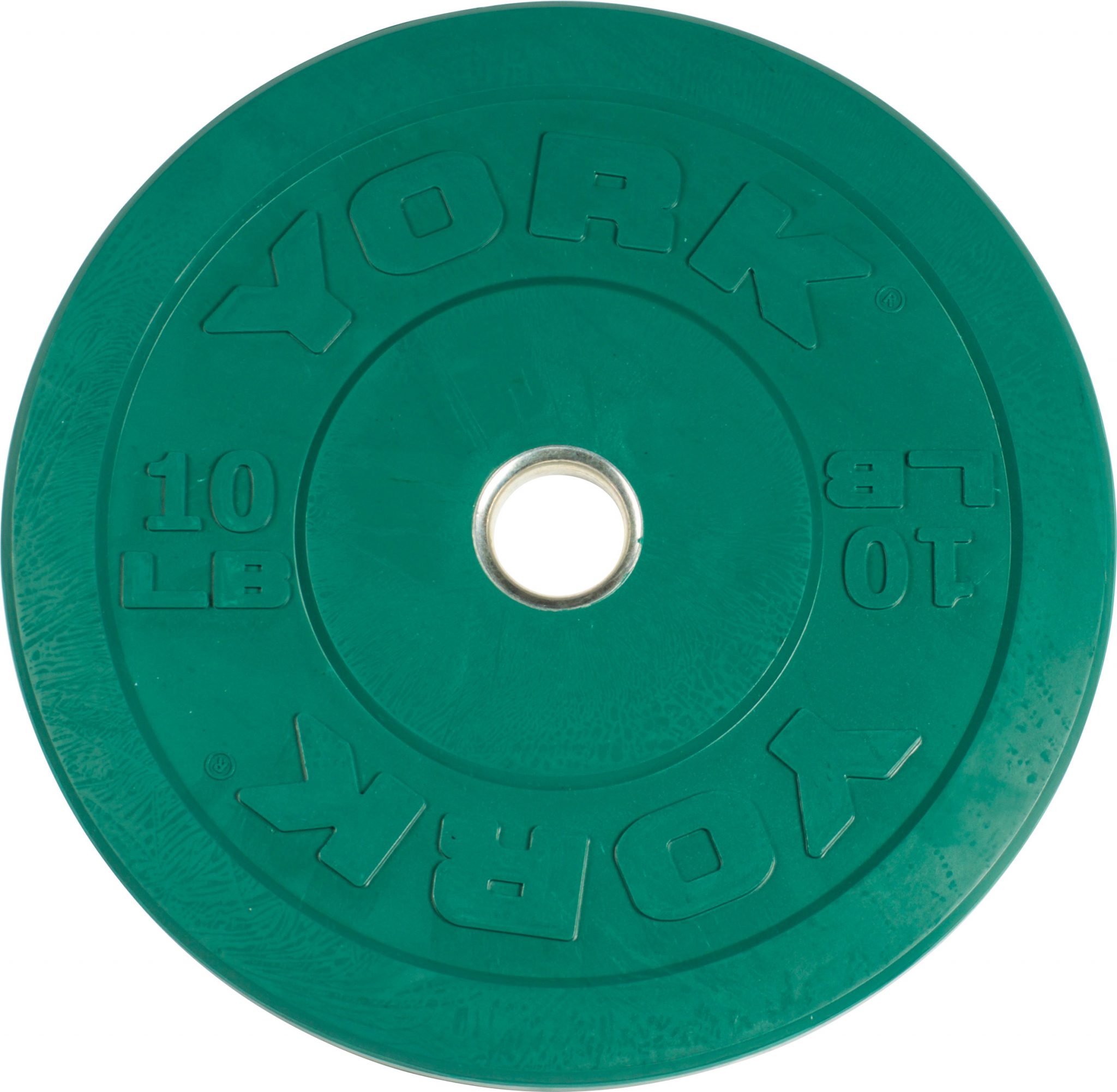 York Barbell YORK USA 35 lb Blue Rubber Training Bumper Plate