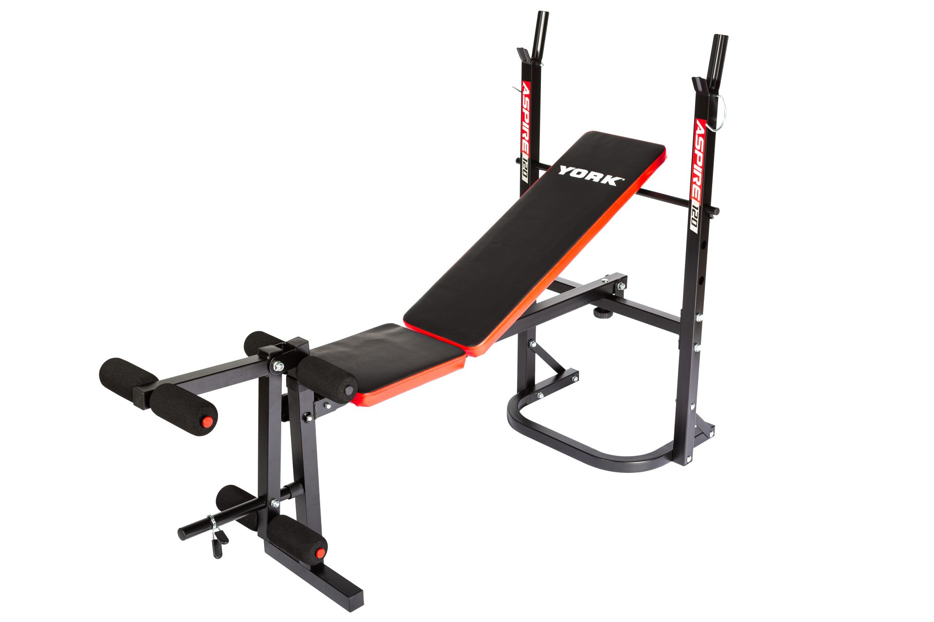 York Barbell YORK Aspire 120 Flat to Incline/Folding Bench with Leg Curl