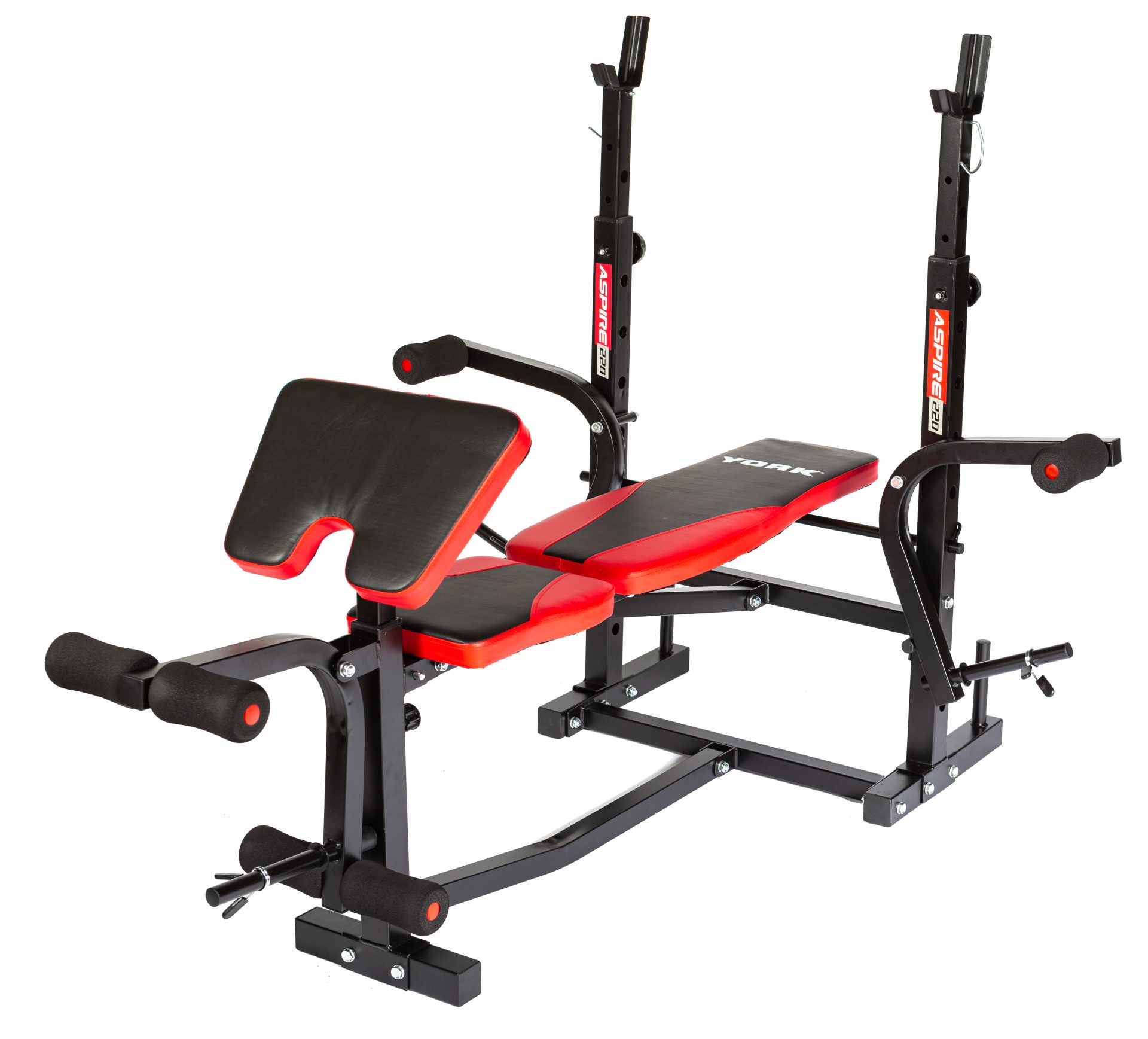 York Barbell YORK Aspire 220 Folding Bench with Arm/Leg Curl/Butterfly