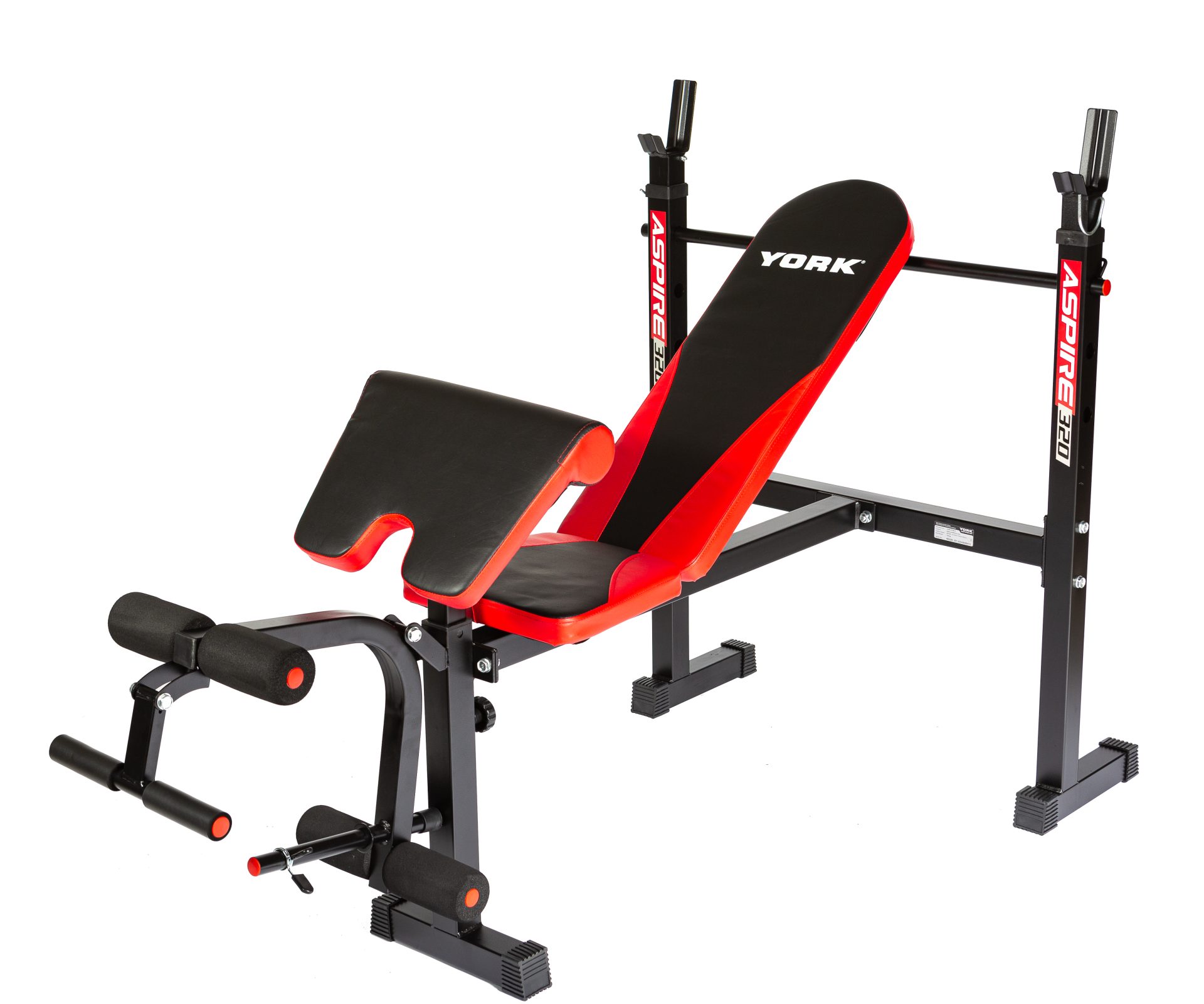 York Barbell YORK Aspire 320 Multi Purpose Flat to Incline Bench with Arm/Leg Curl