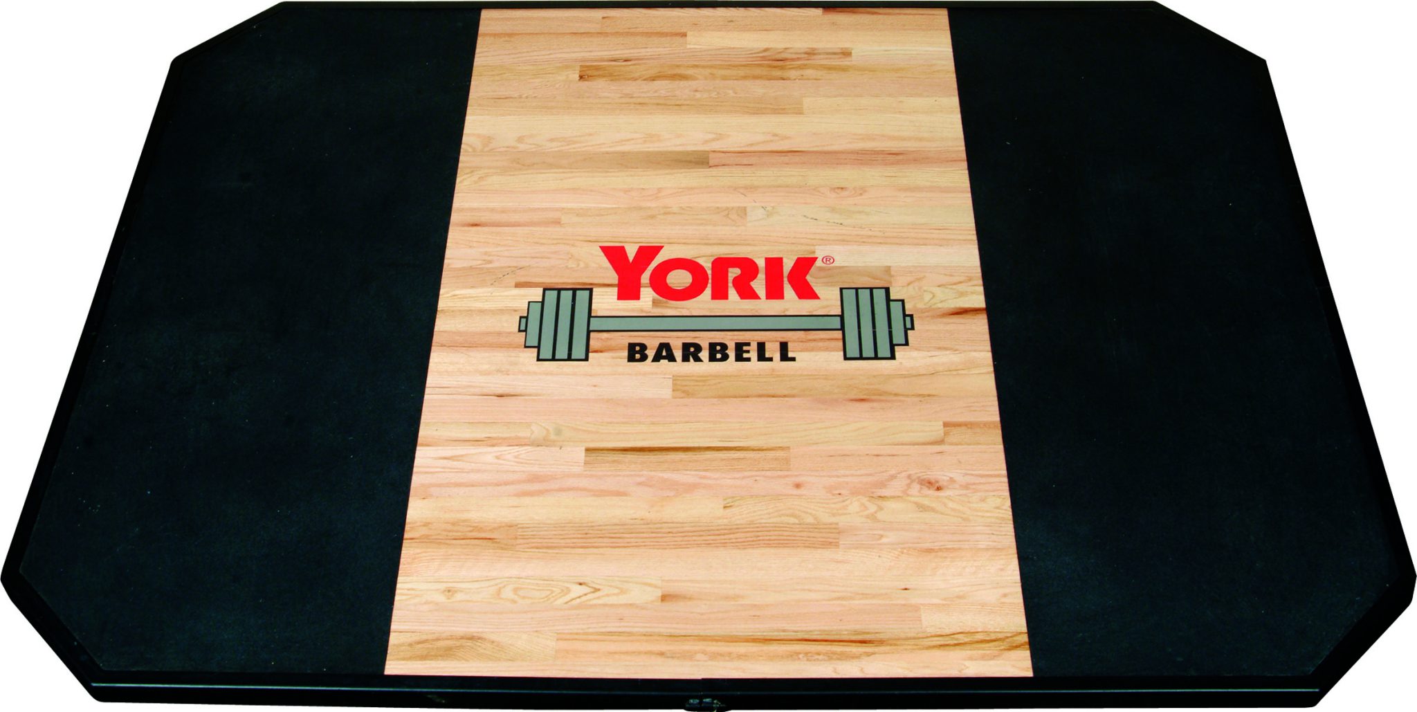 York Barbell ST 8 x 6 Solid Red Oak Platform      With Custom Logo