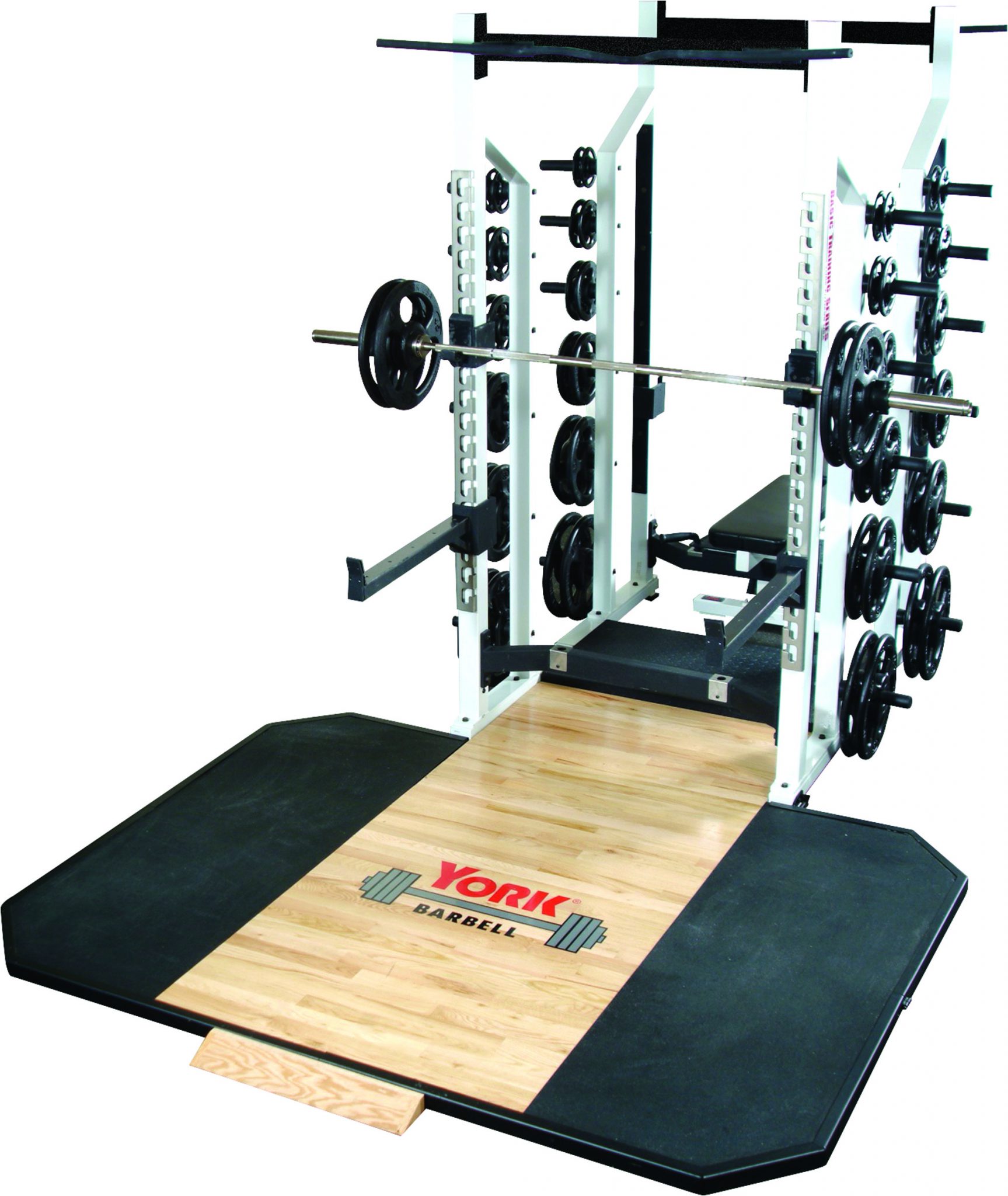 York Barbell ST DOUBLE HALF RACK - SILVER