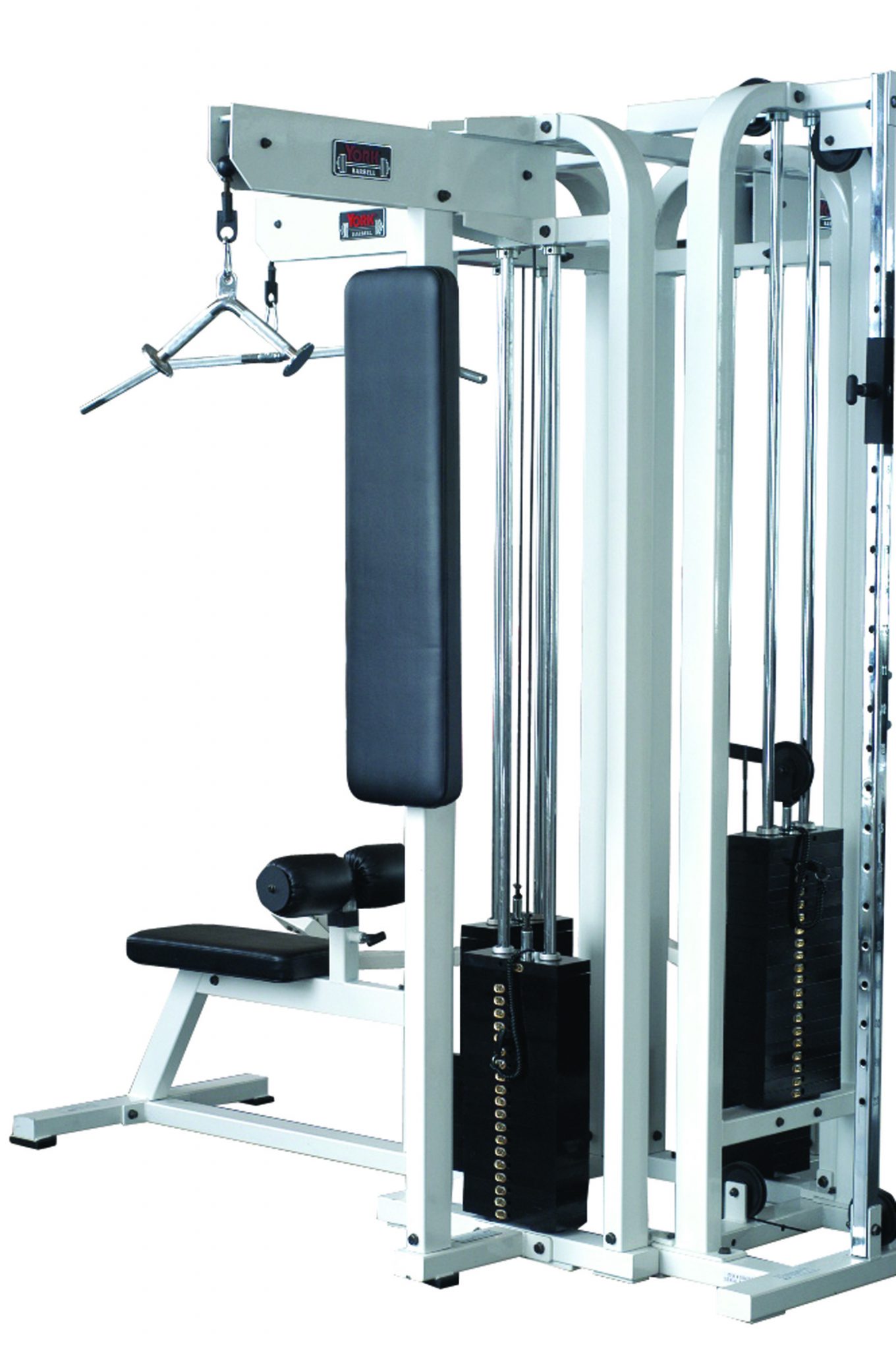 York Barbell ST Tricep Station - Silver 200 lb weight stack