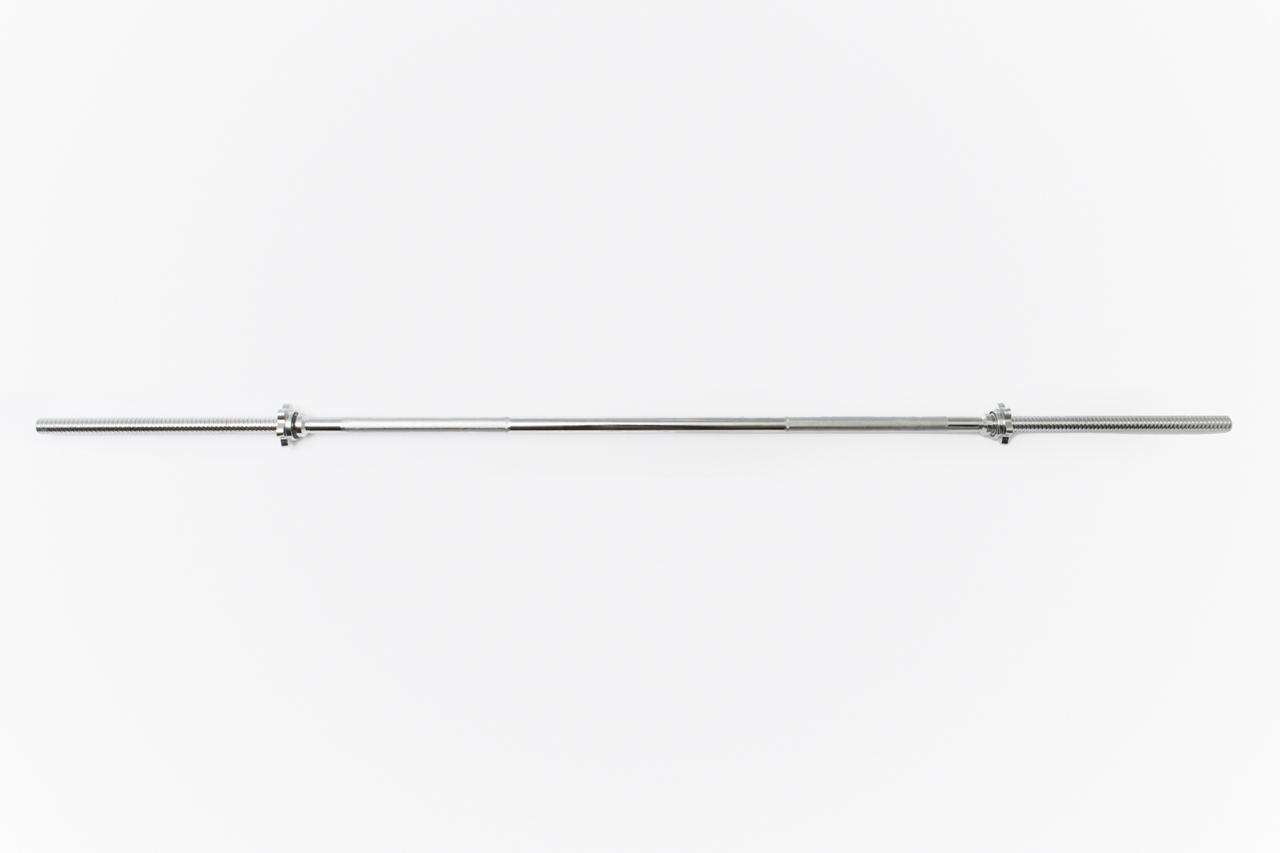 York Barbell Std. 5 Ft. Chrome Spin-Lock Bar w/ Spin-Lock Collars