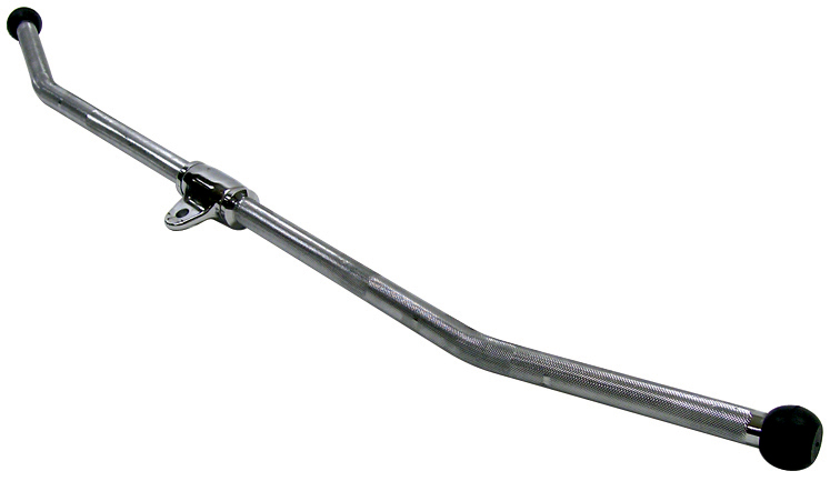 York Barbell D-48" Solid Steel Lat Bar (Swivel)