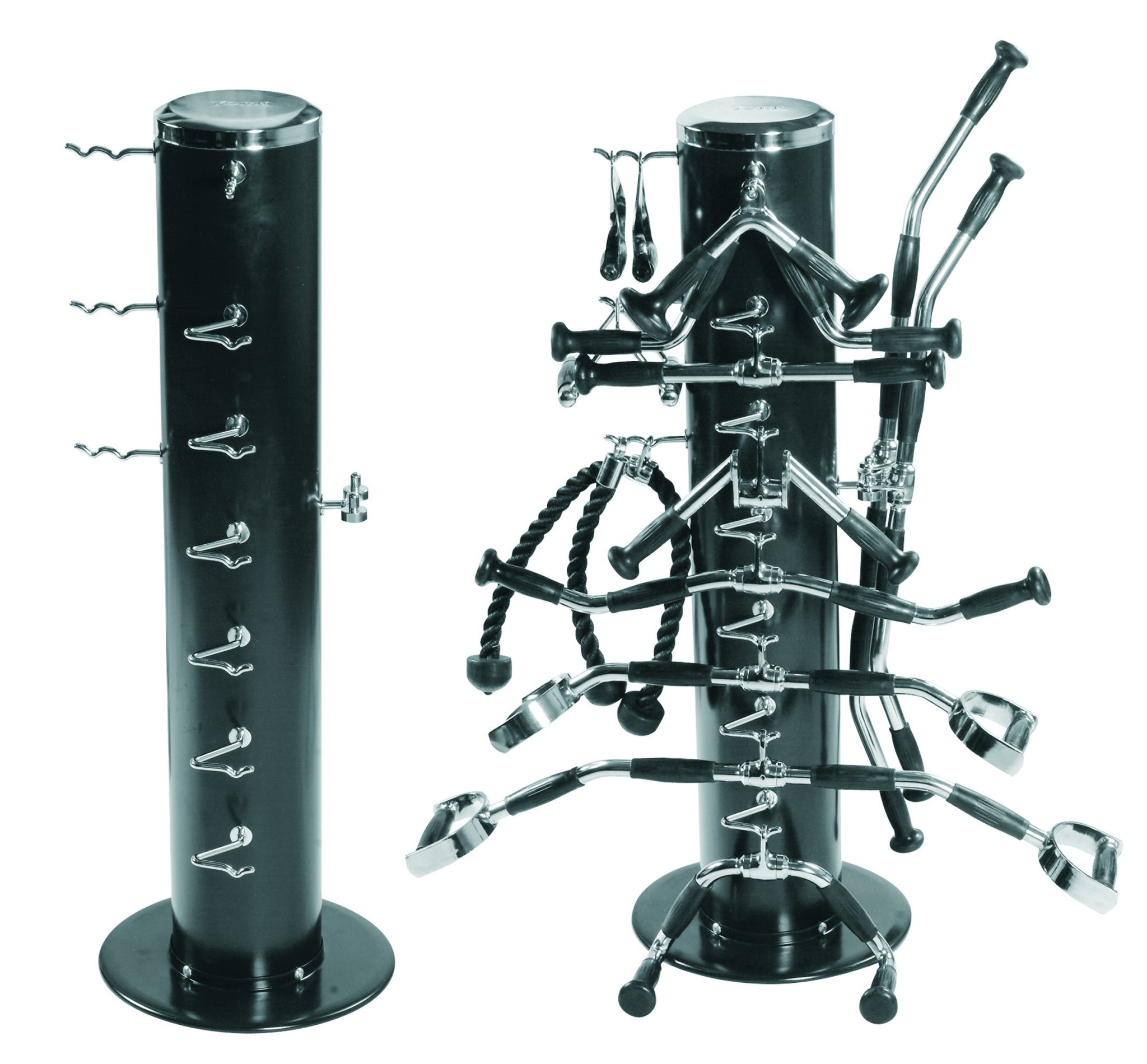 York Barbell Vertical Machine Bar Rack - Black (Holds 36169 - 15 pc Machine Bar Set not included)
