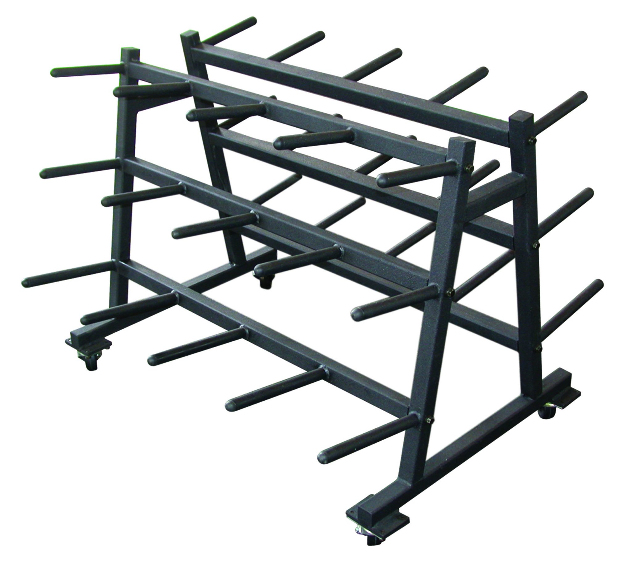 York Barbell Mobile Aerobic Set Rack - Black