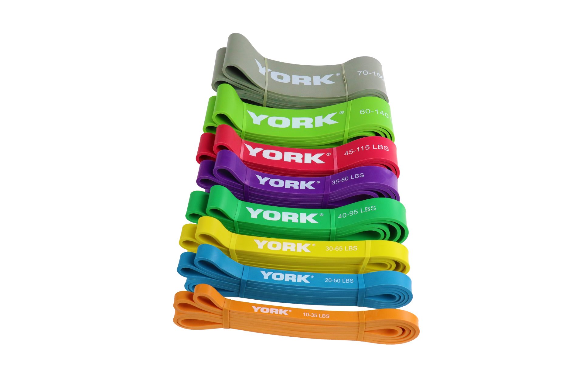 York Barbell York Fitness Band Set - 4 bands - #71001-#71004
