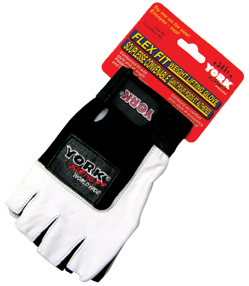 York Barbell Flex Fit Gloves- LG