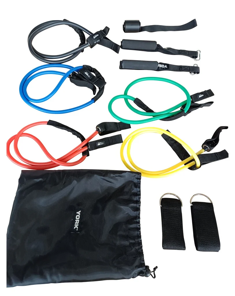 York Barbell York 11pc Resistance Tube Set